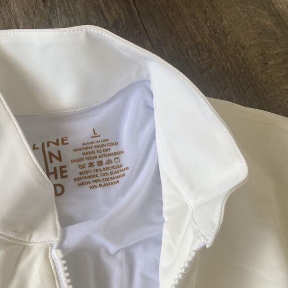 Line In The Sand Salt White Soak It Up Half Zip Rashguard with Built-in Bra NWT - Picture 7 of 7
